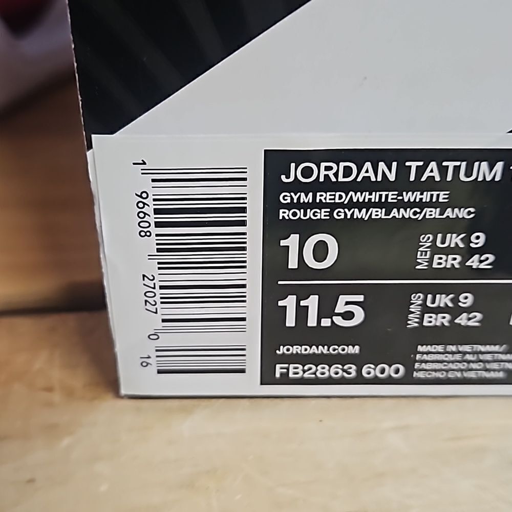 Jordan Tatum 1 TB Red White Mens Basketball Shoe FB2863-600 jayson - Picture 13 of 13